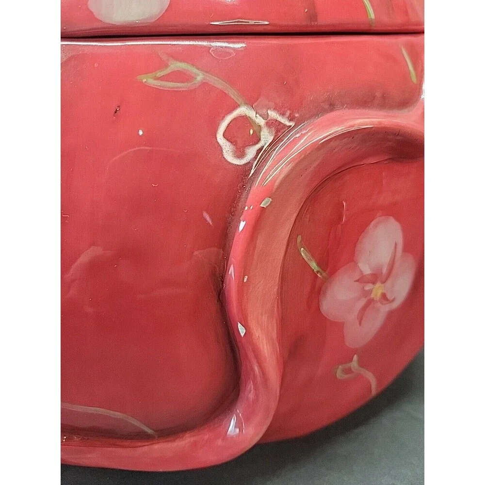 Certified International Cookie Jar Purse Shaped Floral Deb Collins‎